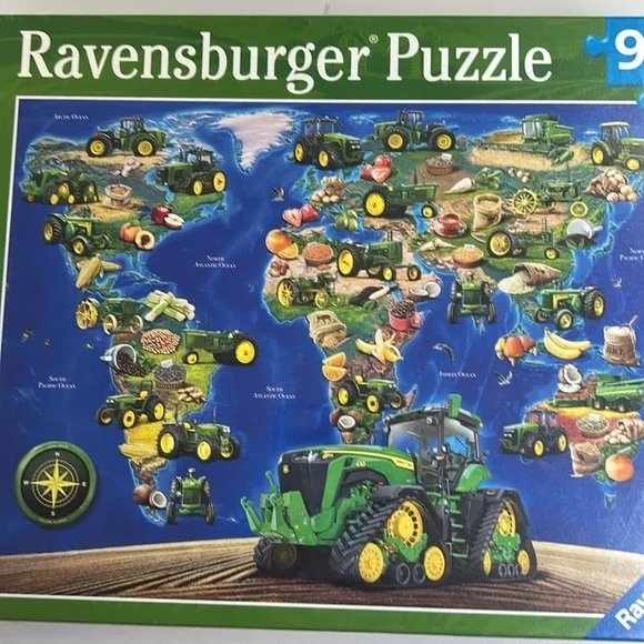 THREE PUZZLES WORLD CITIES PUZZLE, THE GOLDEN GIRLS PUZZLE, JOHN DEERE PUZZLE - Picture 8 of 13